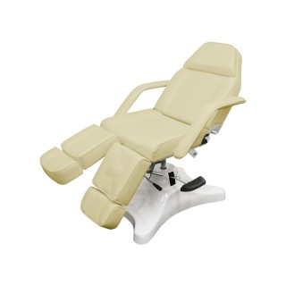 Кушетка педикюрная модель CH-234-1, БЕЖЕВАЯ с гидравлической регулировкой высоты