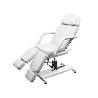 Кушетка педикюрная модель 235 (гидравлика), БЕЛАЯ
