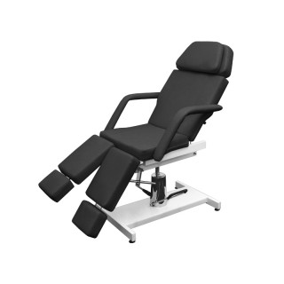 Кушетка педикюрная модель 235 (гидравлика), ЧЕРНАЯ