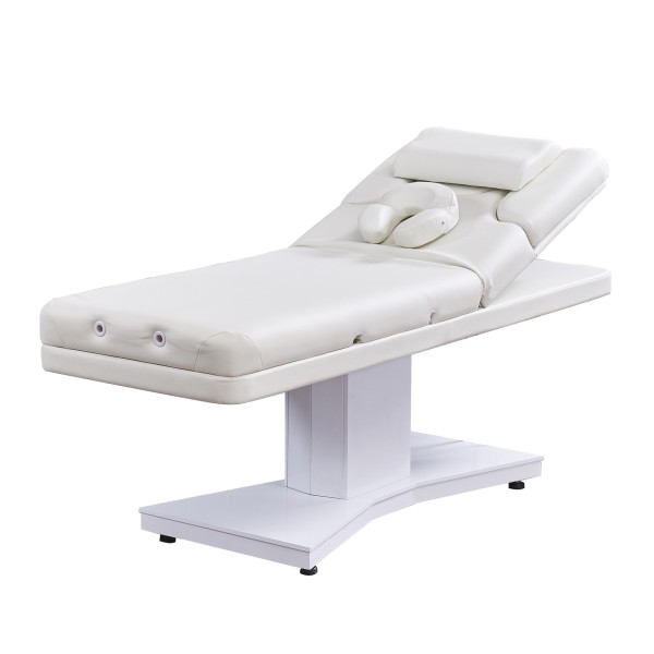 Масажний стіл модель 3805F (3 мотора, БІЛИЙ, біла база)