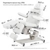 Педикюрное кресло модель 3706 (1 мотор), БЕЛОЕ