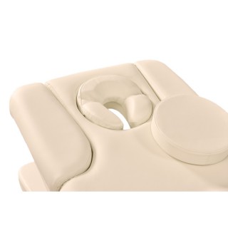 Масажний стіл модель 3805F (3 мотора, БЕЖЕВИЙ, біла база)