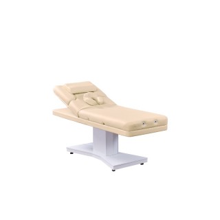 Масажний стіл модель 3805F (3 мотора, БЕЖЕВИЙ, біла база) - фото 4
