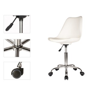 Стілець для майстра модель 142, БІЛИЙ, АКЦІЯ - 30% - фото 6