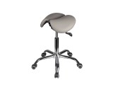 Стілець-сідло для майстра мод. 4008 з розділеним сидінням (2 регулювання), СІРИЙ