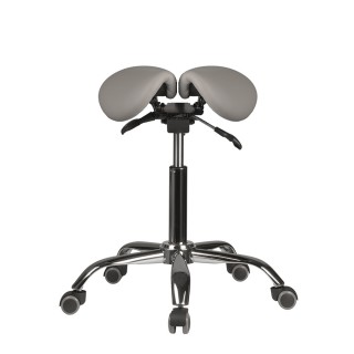 Стул-седло для мастера мод. 4008 с разделенным сидением (2 регулировки), СЕРЫЙ - фото 2