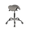 Стілець-сідло для майстра модель 4008 з розділеним сидінням (2 регулювання), СІРИЙ