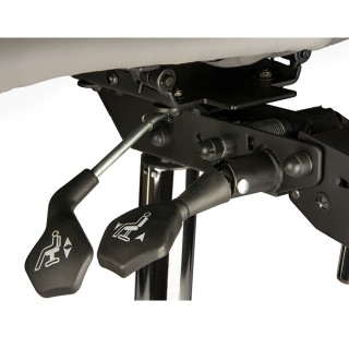 Стул-седло для мастера мод. 4008 с разделенным сидением (2 регулировки), СЕРЫЙ - фото 4