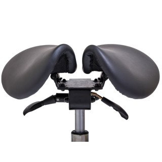 Стул-седло для мастера мод. 4008 с разделенным сидением (2 регулировки), ЧЕРНЫЙ