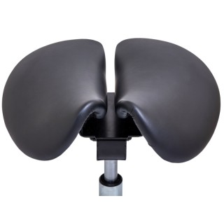 Стул-седло для мастера мод. 4008 с разделенным сидением (2 регулировки), ЧЕРНЫЙ - фото 2