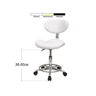 Стул для мастера модель 827 А, БЕЛЫЙ