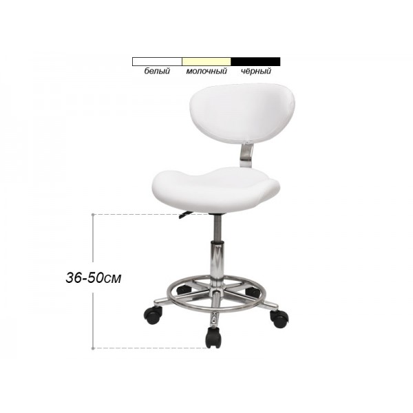 Стул для мастера мод. 827 А, БЕЛЫЙ
