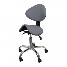Стілець-сідло для майстра мод. 854 (4 регулювання), СІРИЙ