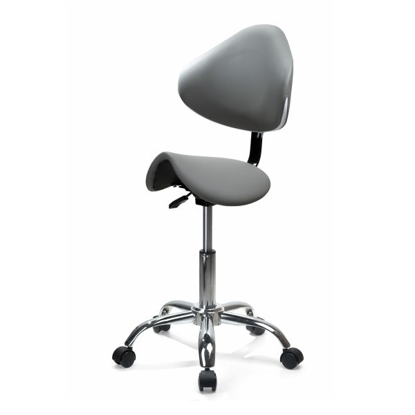 Стілець-сідло для майстра мод. 854A, СІРИЙ