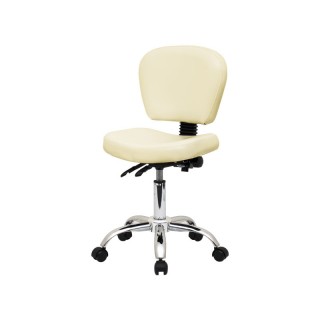 Стілець для майстра мод. 855-2, ЧОРНИЙ зі спинкою