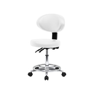 Стілець для майстра мод.859, БЕЖЕВИЙ зі спинкою