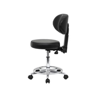 Стілець для майстра мод.859, БЕЖЕВИЙ зі спинкою - фото 3