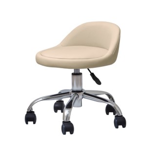 Стул для мастера педикюра модель 348, БЕЖЕВЫЙ