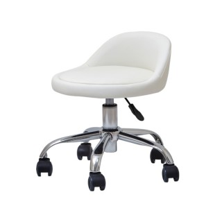 Стул для мастера педикюра модель 348, БЕЛЫЙ