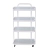 Тележка косметологическая модель 6702 на 4 полки, СТЕКЛО