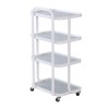 Тележка косметологическая модель 6702 на 4 полки, СТЕКЛО